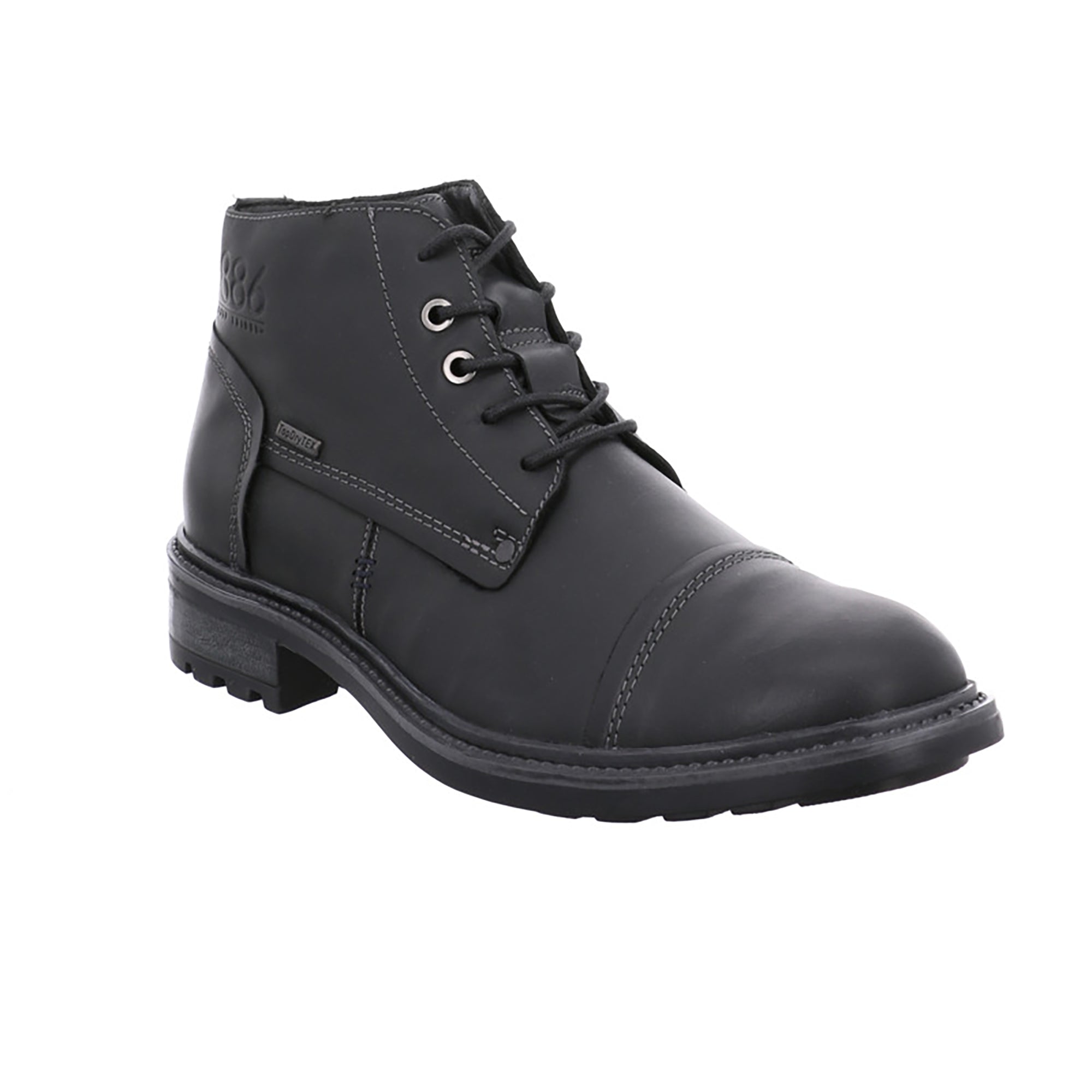 Josef Seibel Men\'s Black Leather Chukka Boots with Side Zip Men main image 2