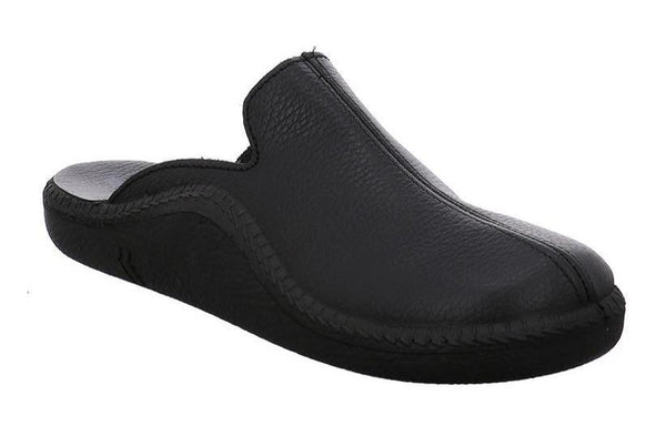 Romika mokasso 202 sale men's black leather slipper